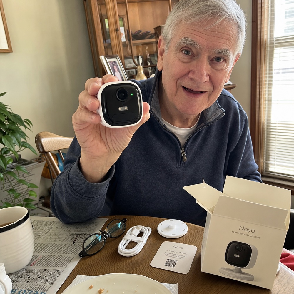 George H. with Naya camera
